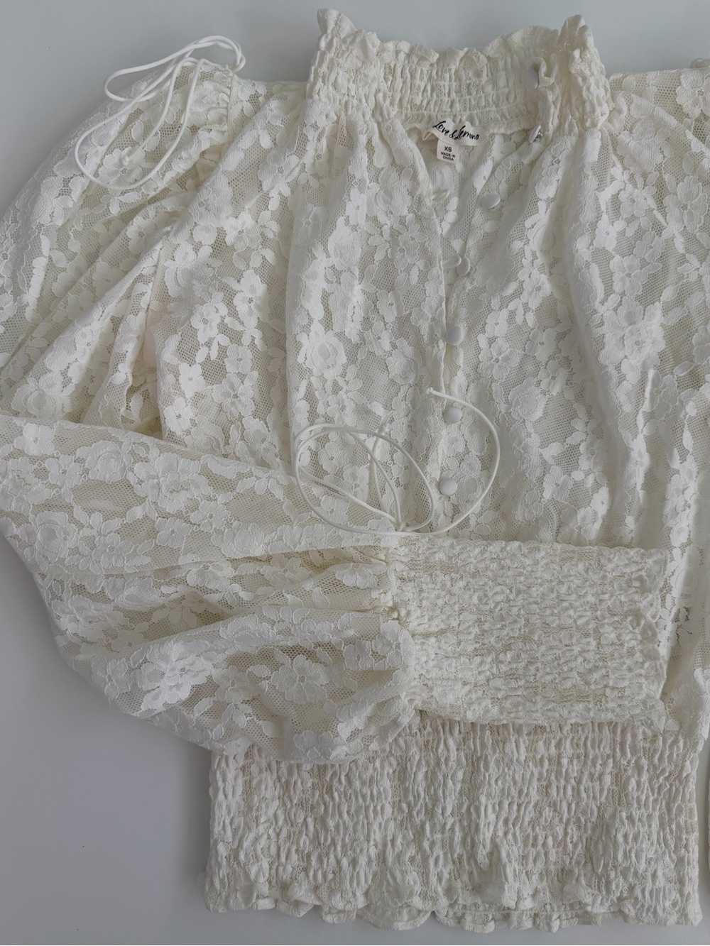 For Love and Lemons x Victoria’s Secret Lace Violetta Lace Top - Picture 9 of 12